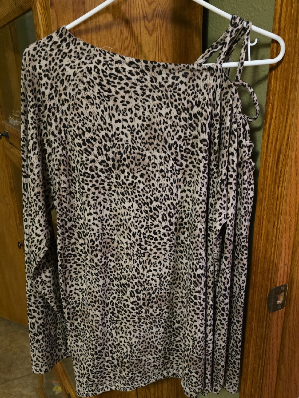Bibi Animal Print Leopard Cut Sleeve XL